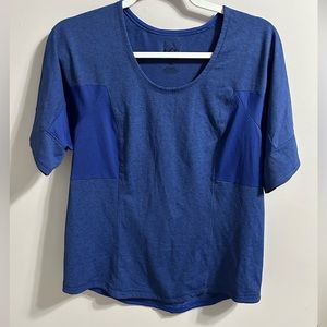 2/$25 REI Co-op moisture wicking blue short sleeve t-shirt